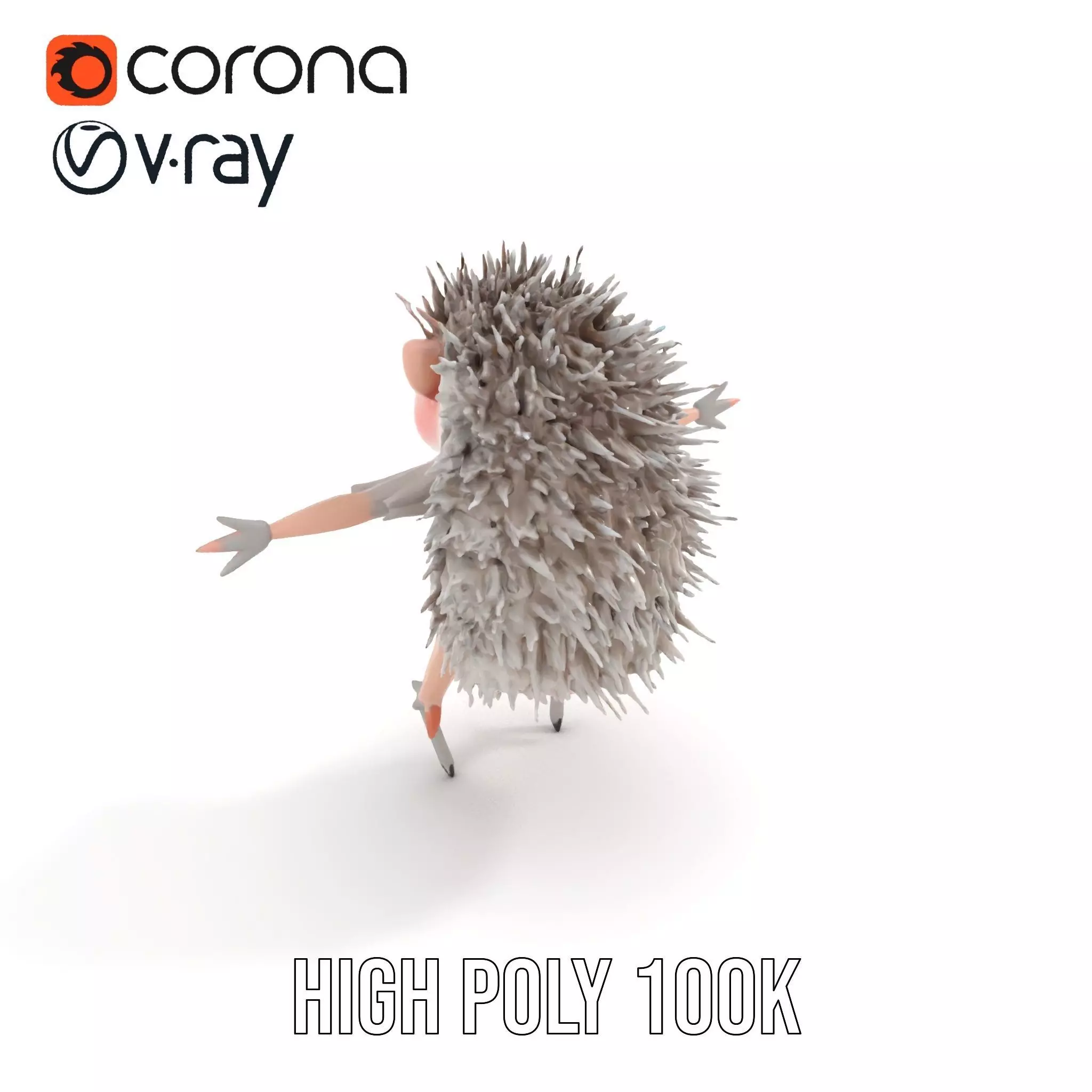 Cute Hedgehog model pack Low-poly 3D model_20