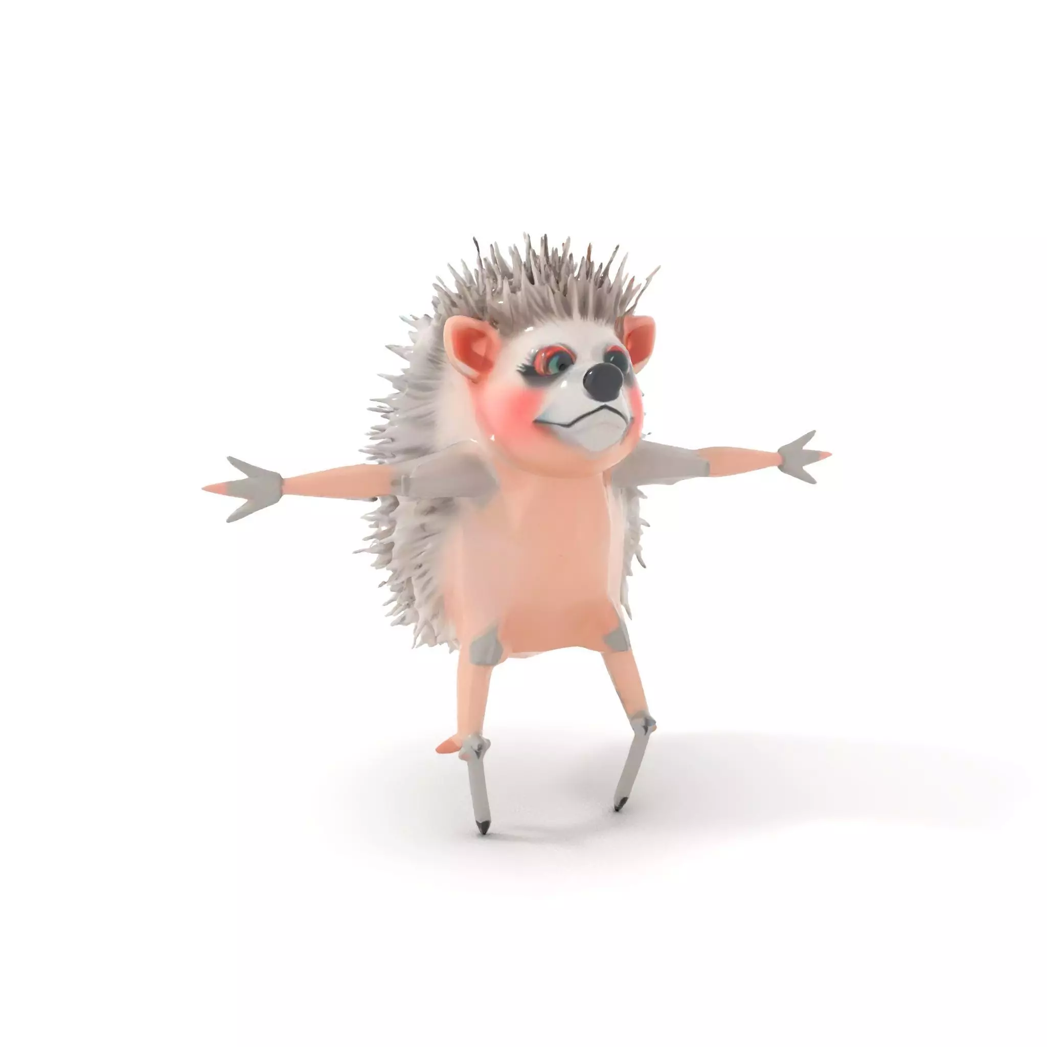 Cute Hedgehog model pack Low-poly 3D model_13