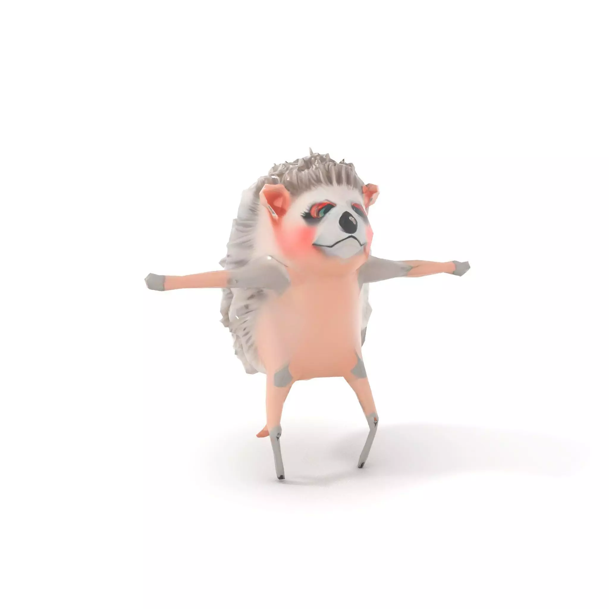 Cute Hedgehog model pack Low-poly 3D model_17