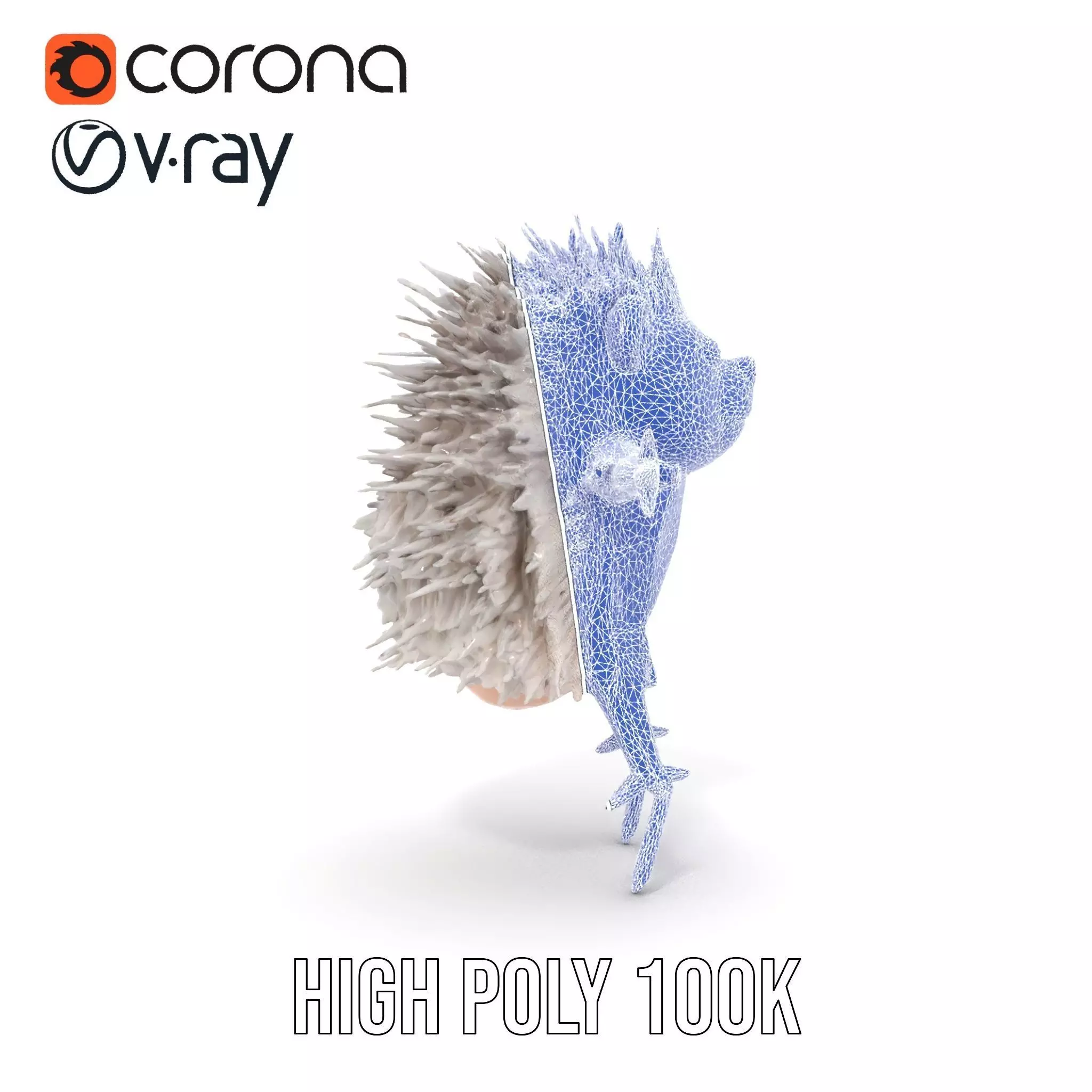 Cute Hedgehog model pack Low-poly 3D model_30