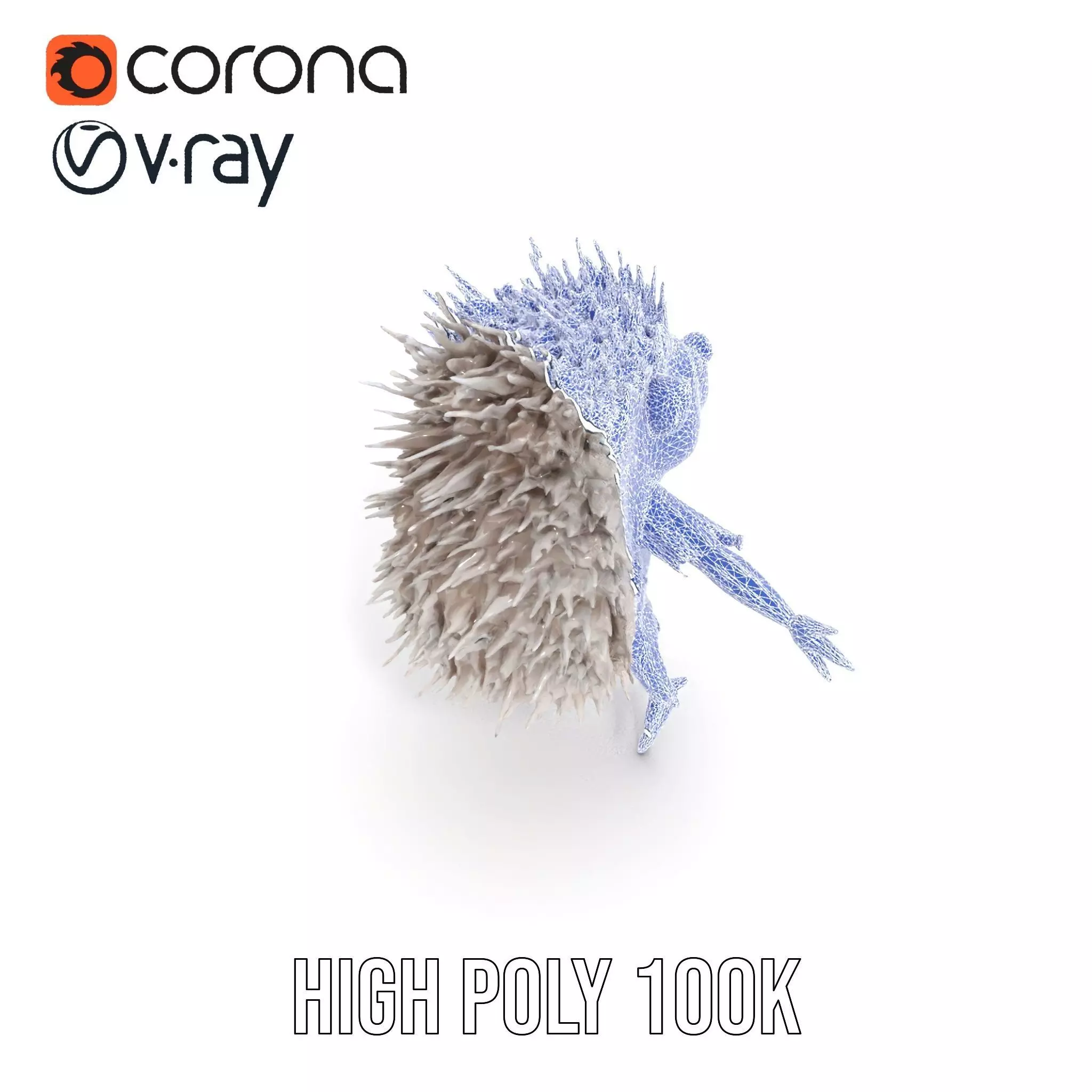 Cute Hedgehog model pack Low-poly 3D model_27