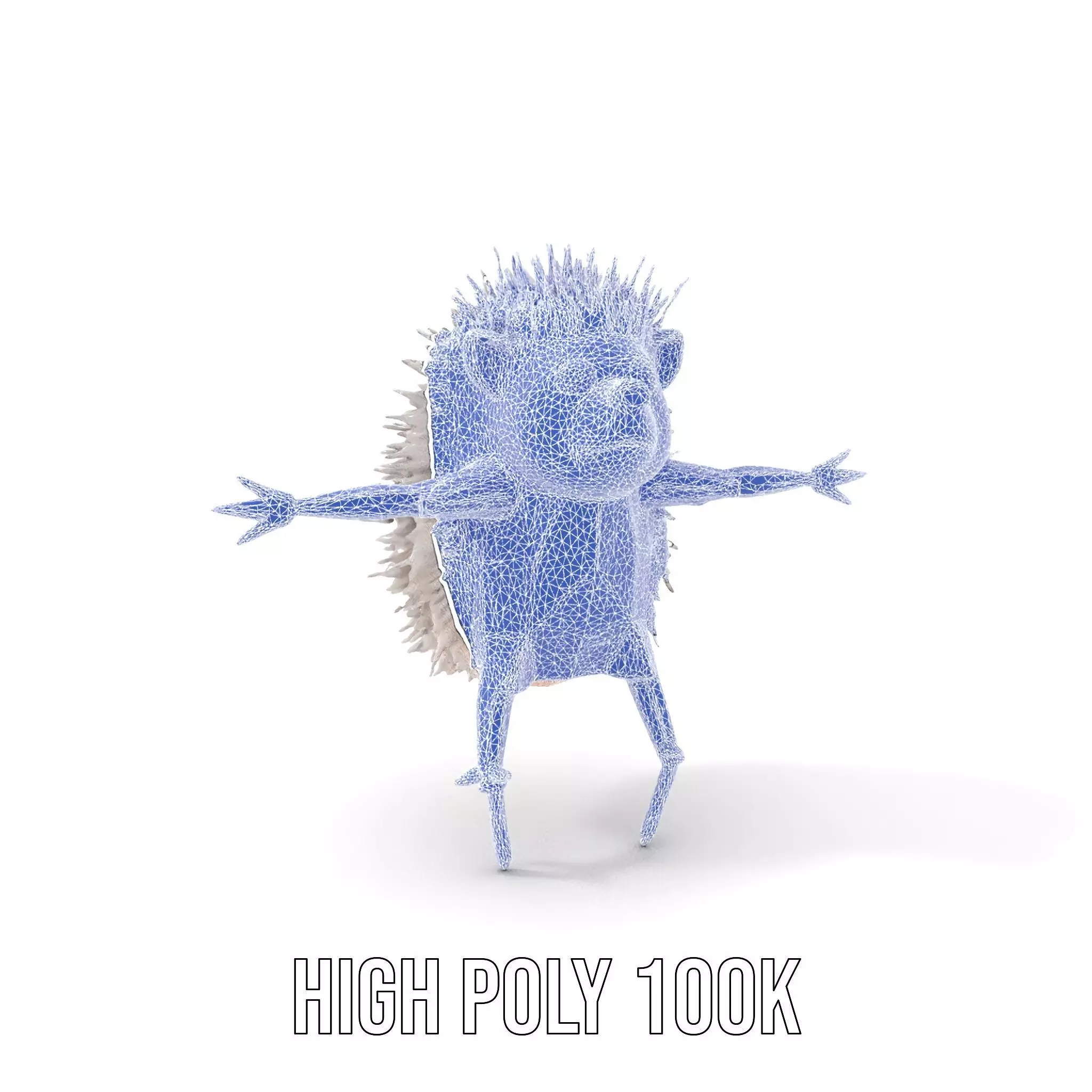 Cute Hedgehog model pack Low-poly 3D model_11