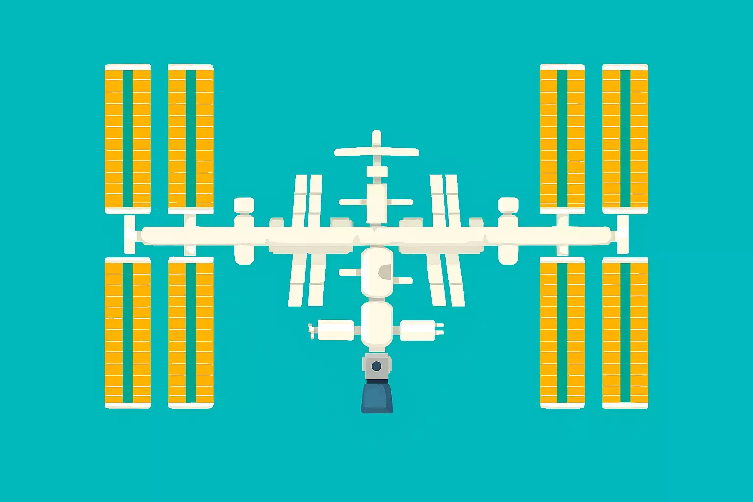 International Space Station 3 3-D Model Modular Real Scale 3D model