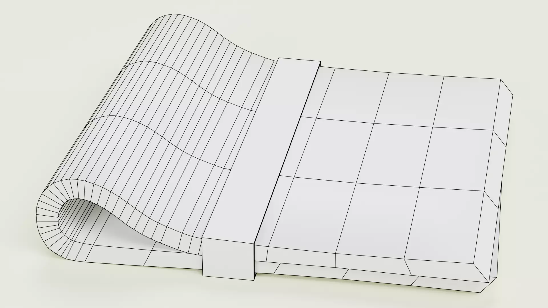 Cartoon Money Bills Set Low-poly 3D model_3