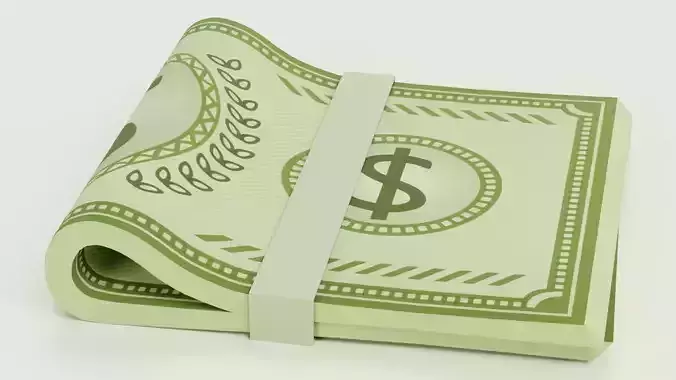 Cartoon Money Bills Pack - Folded Cash