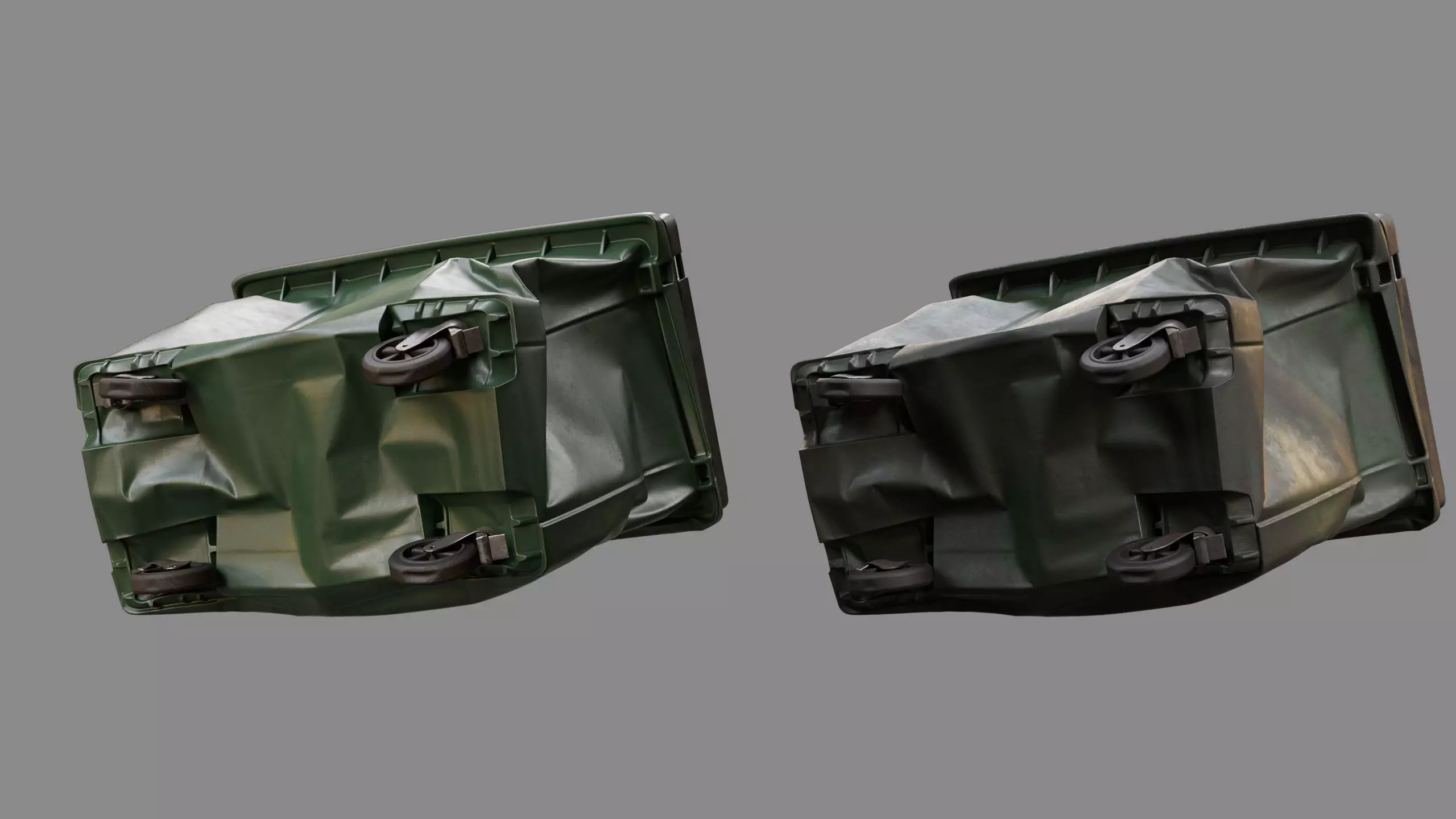 Crushed Trash Container 03 3D model_6