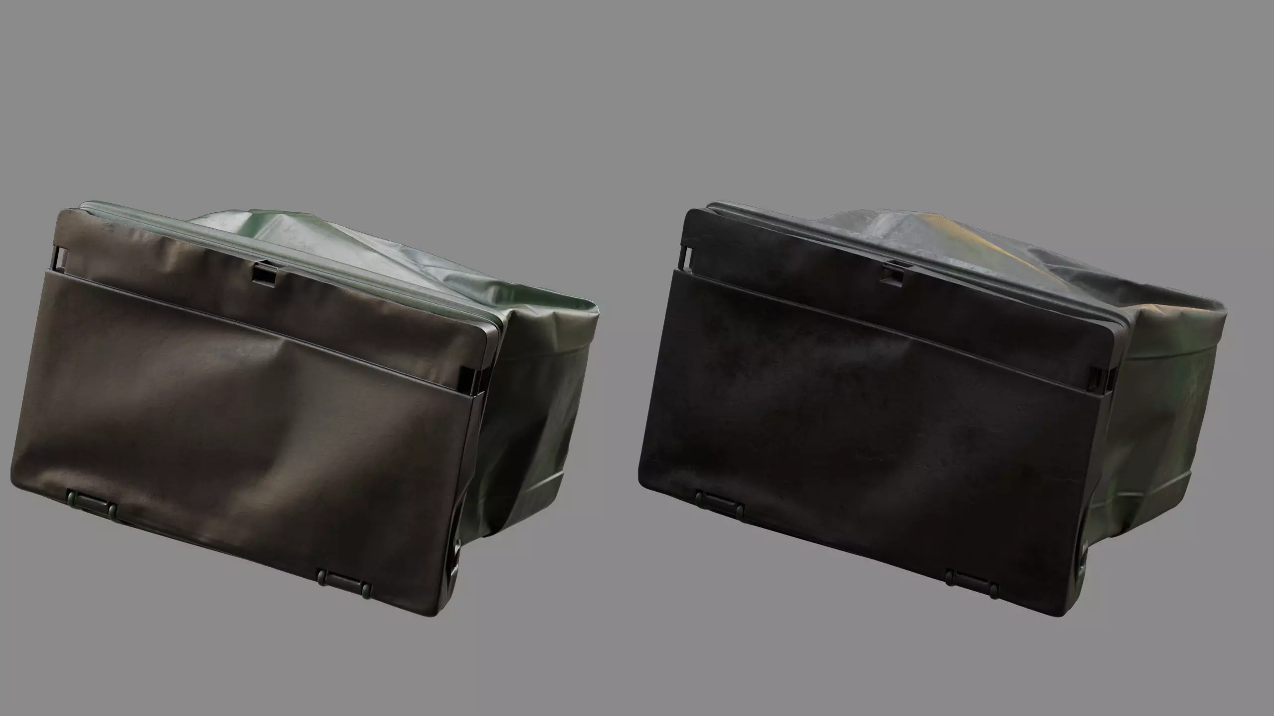 Crushed Trash Container 03 3D model_8