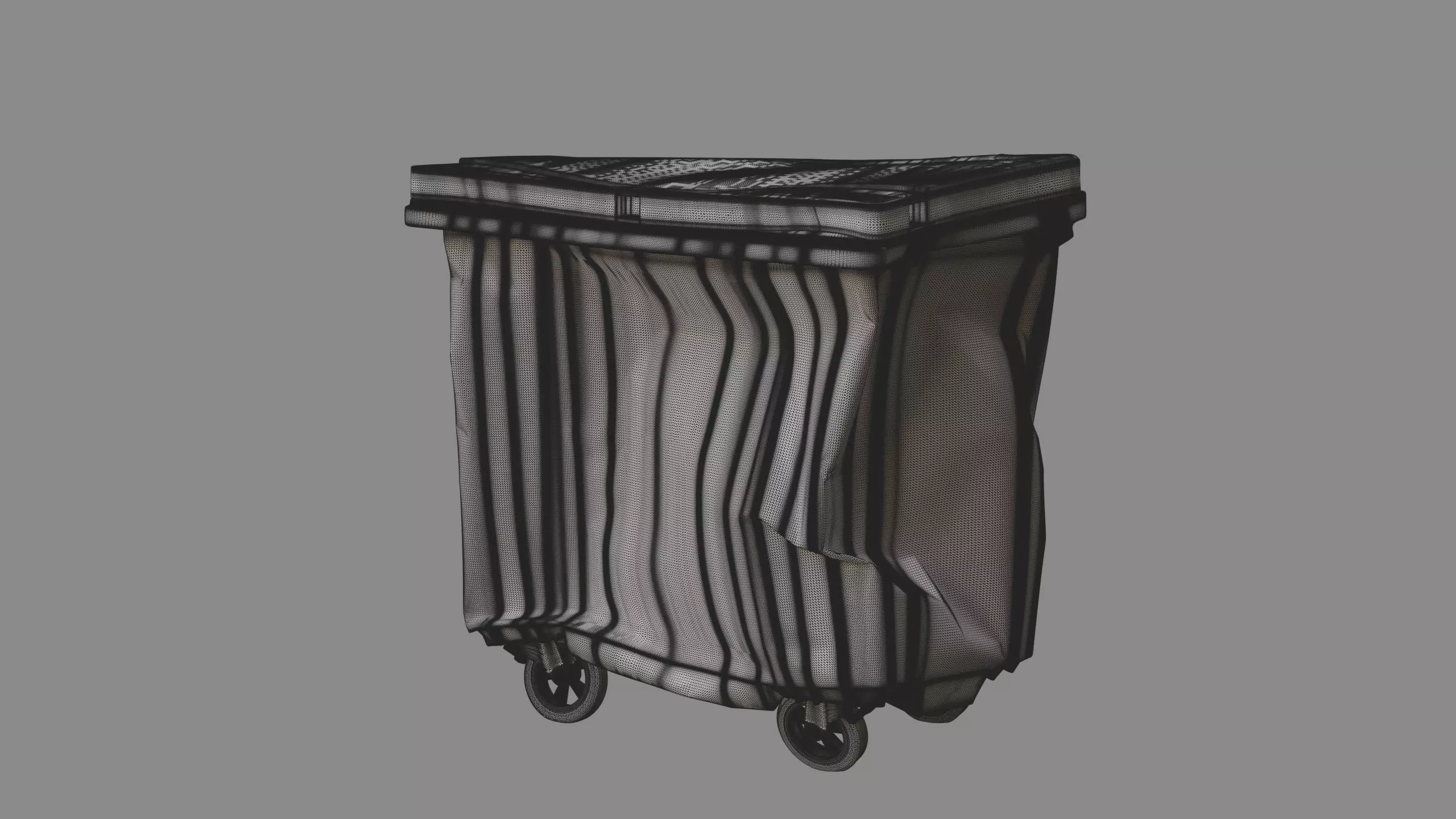 Crushed Trash Container 03 3D model_10