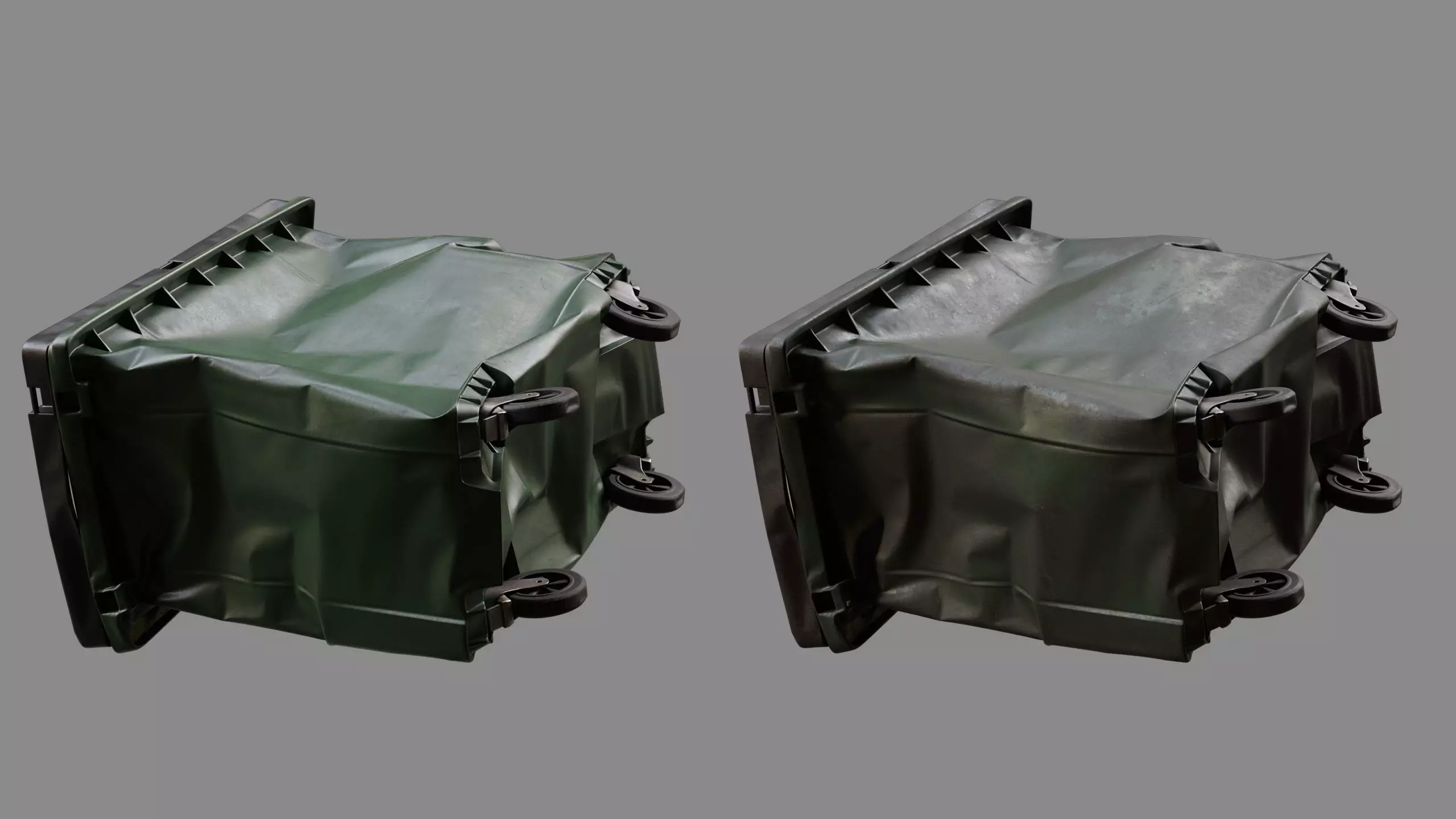 Crushed Trash Container 03 3D model_9