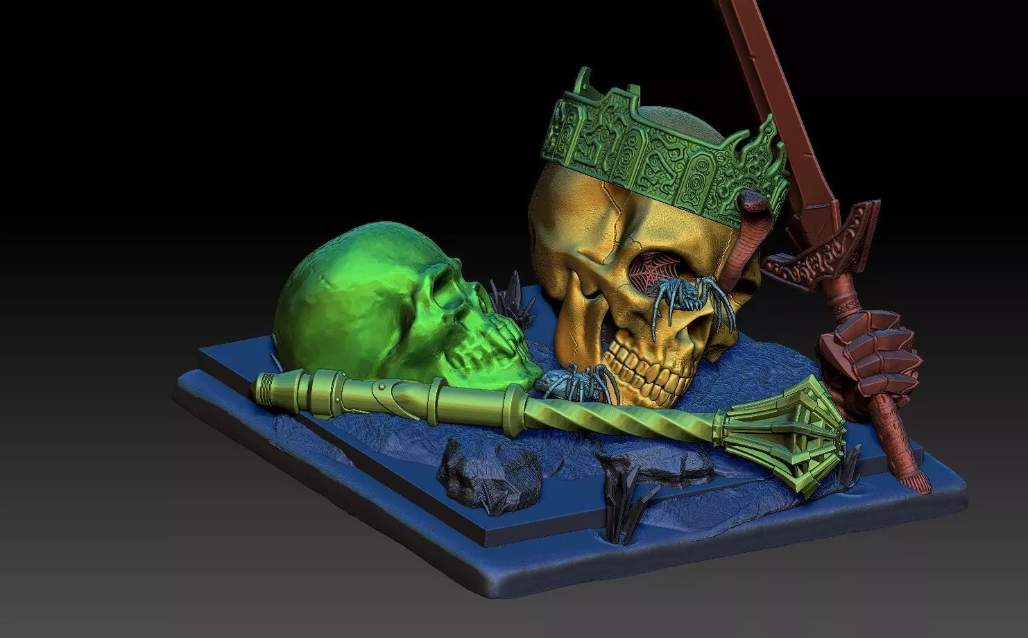 Skull 3D print model_2