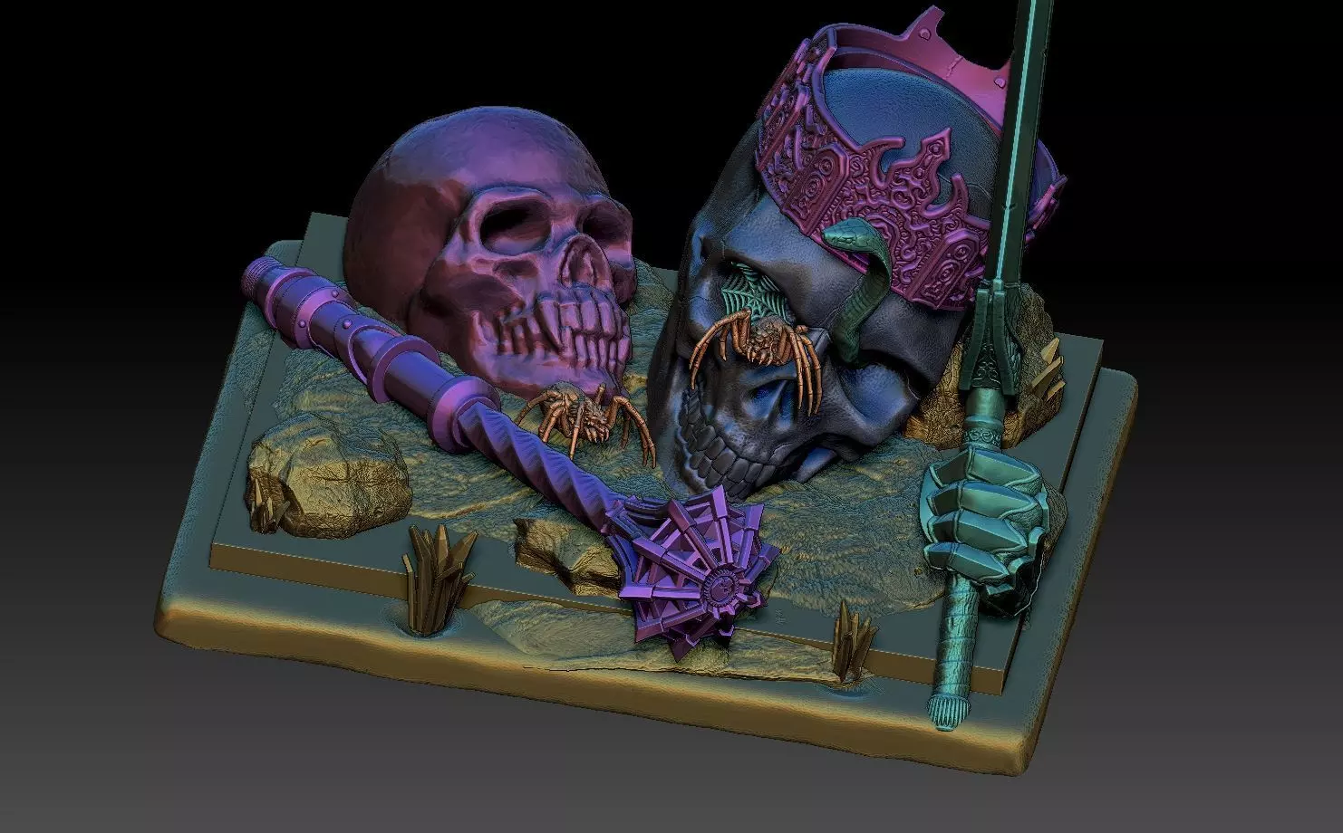 Skull 3D print model_1