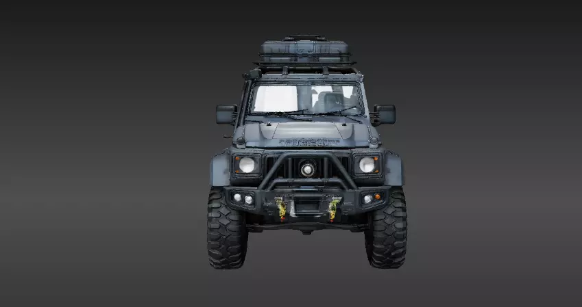 Modular Adventure Utility Vehicle 3D Print Model Off-Road Low-poly 3D model_2