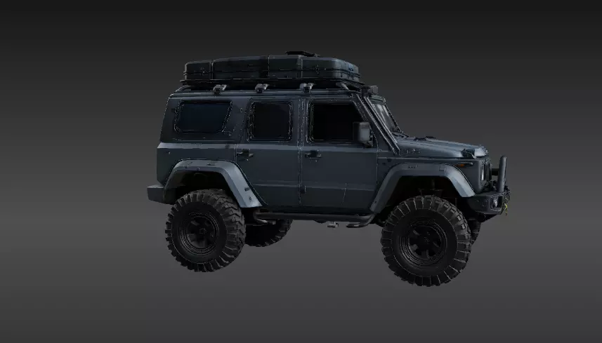 Modular Adventure Utility Vehicle 3D Print Model Off-Road Low-poly 3D model_3