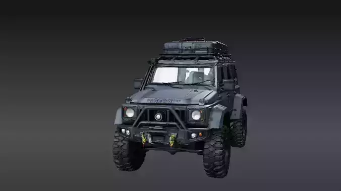 Modular Adventure Utility Vehicle 3D Print Model Off-Road Low-poly 3D model Modular Adventure Utility Vehicle 3D Print Model Off-Road Low-poly 3D model