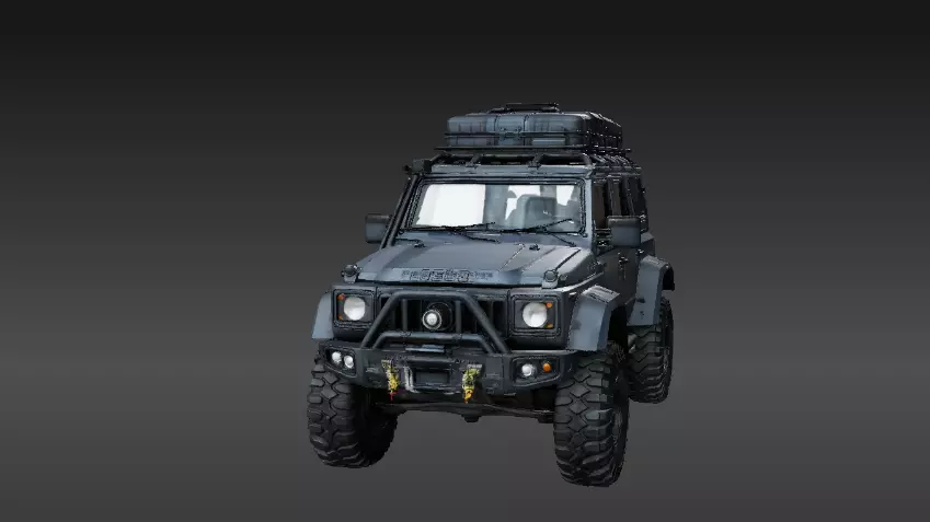 Modular Adventure Utility Vehicle 3D Print Model Off-Road Low-poly 3D model_0