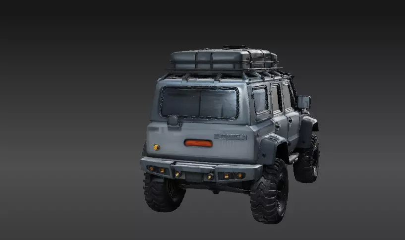 Modular Adventure Utility Vehicle 3D Print Model Off-Road Low-poly 3D model_4