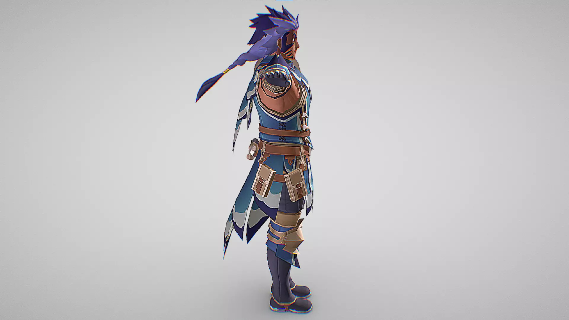 Ransome - Great Baggi Lance - Monster Hunter Riders  Low-poly 3D model_4