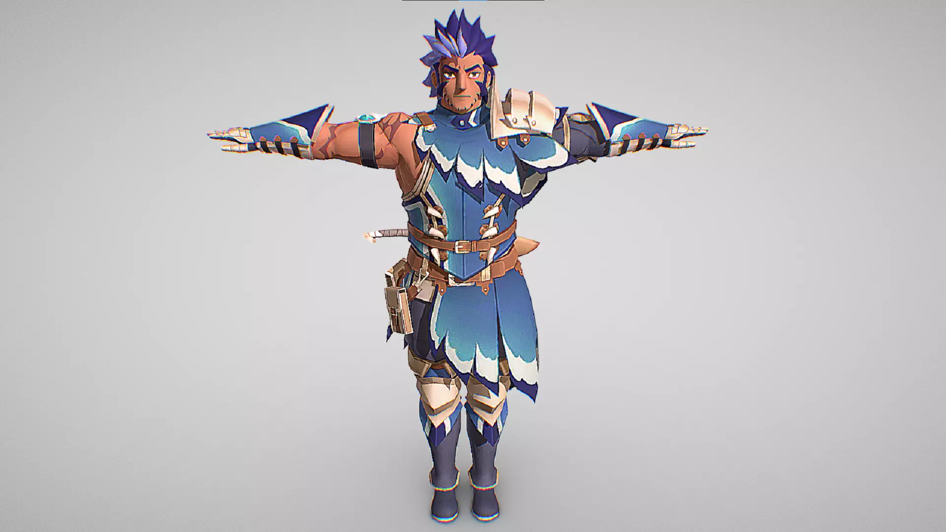 Ransome - Great Baggi Lance - Monster Hunter Riders  Low-poly 3D model_1