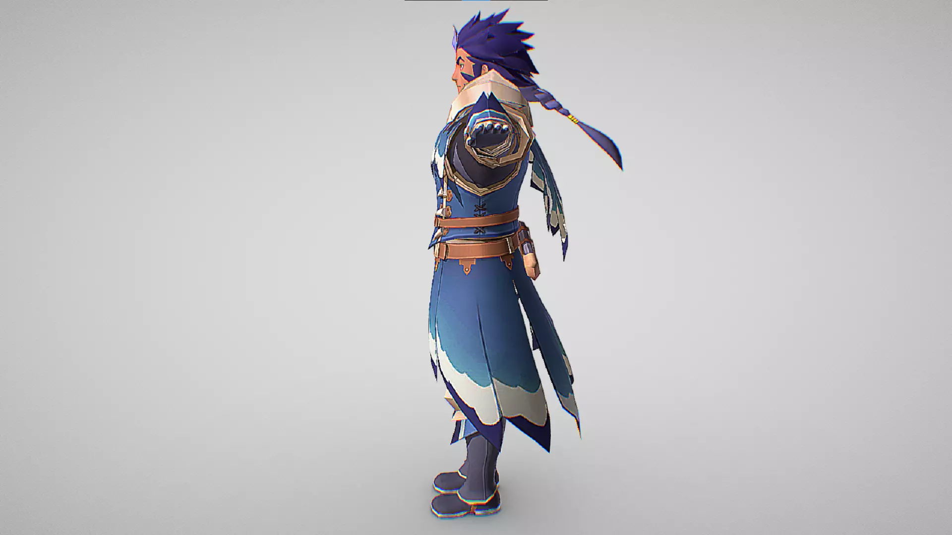 Ransome - Great Baggi Lance - Monster Hunter Riders  Low-poly 3D model_5