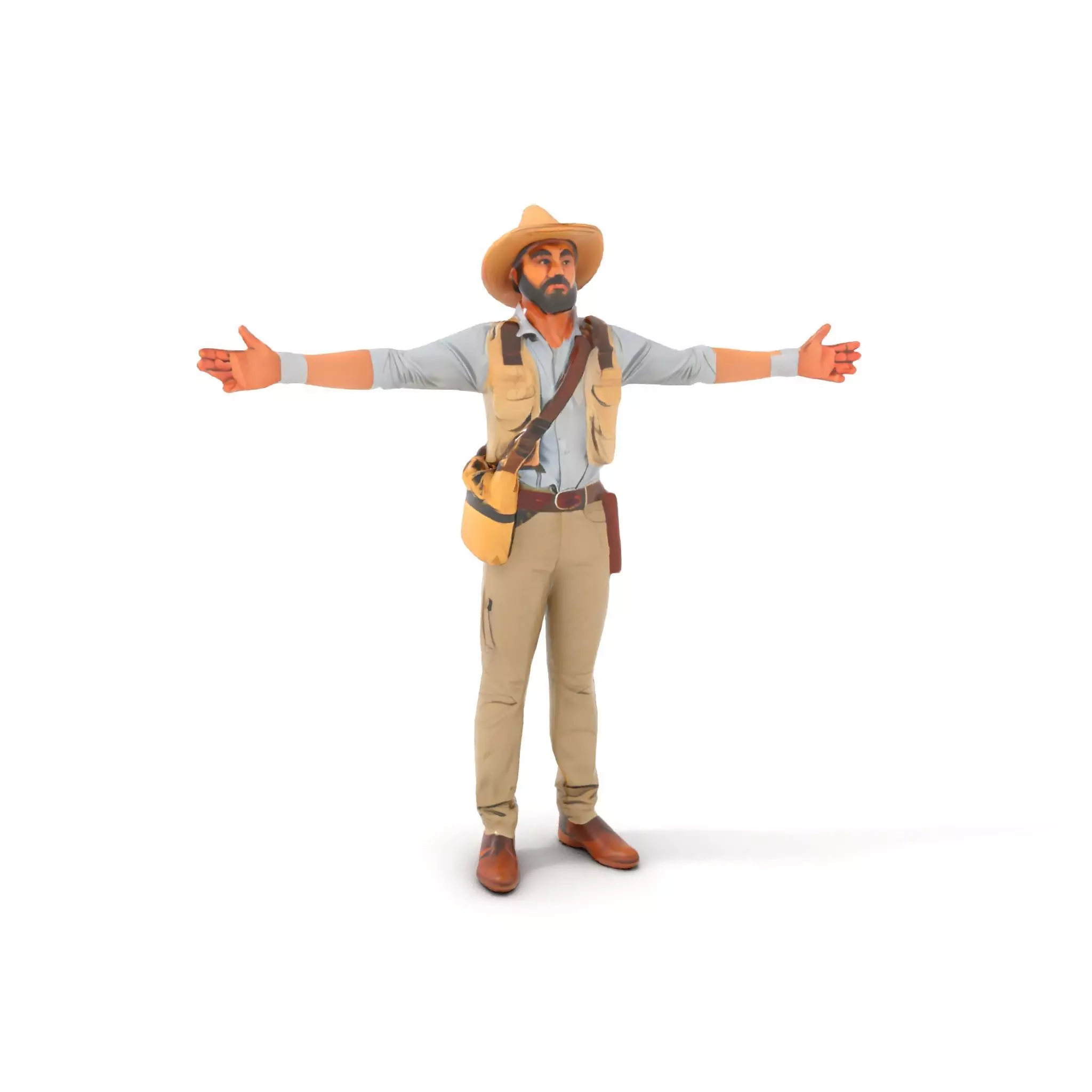 Explorer Outfit model pack Low-poly 3D model_6