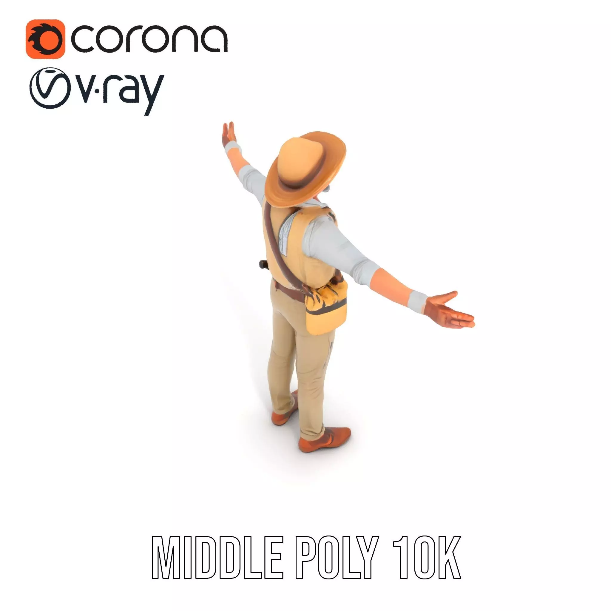 Explorer Outfit model pack Low-poly 3D model_5