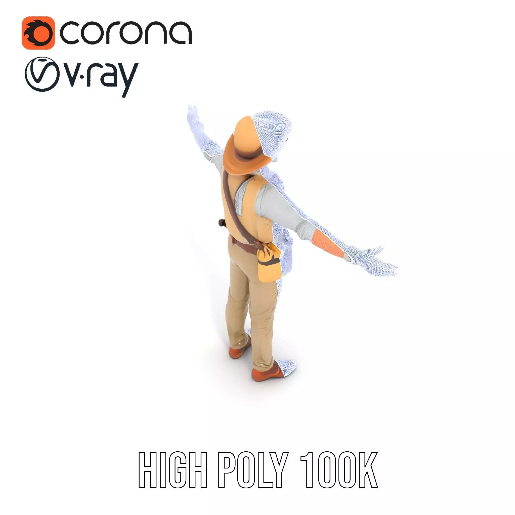 Explorer Outfit model pack Low-poly 3D model_32