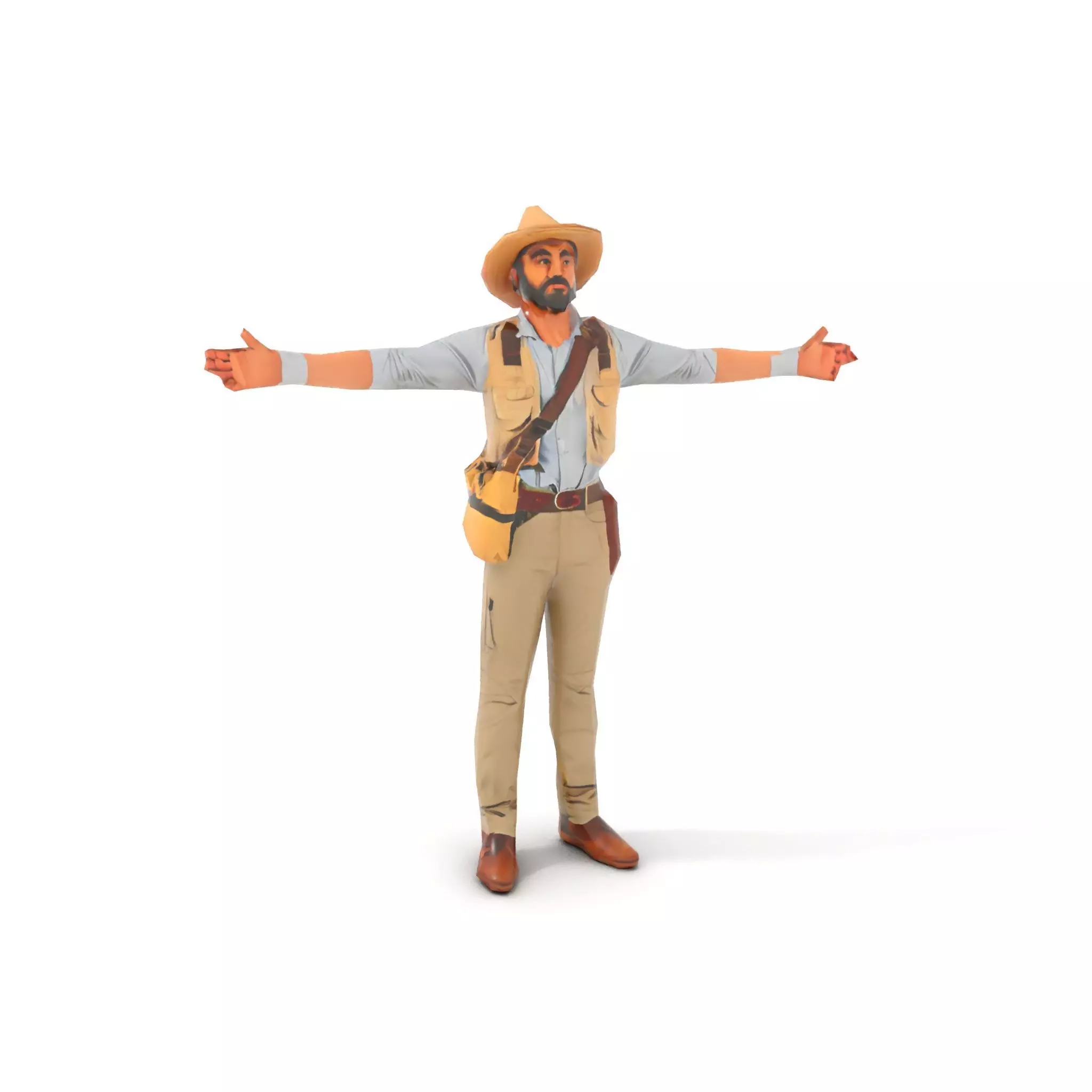 Explorer Outfit model pack Low-poly 3D model_8