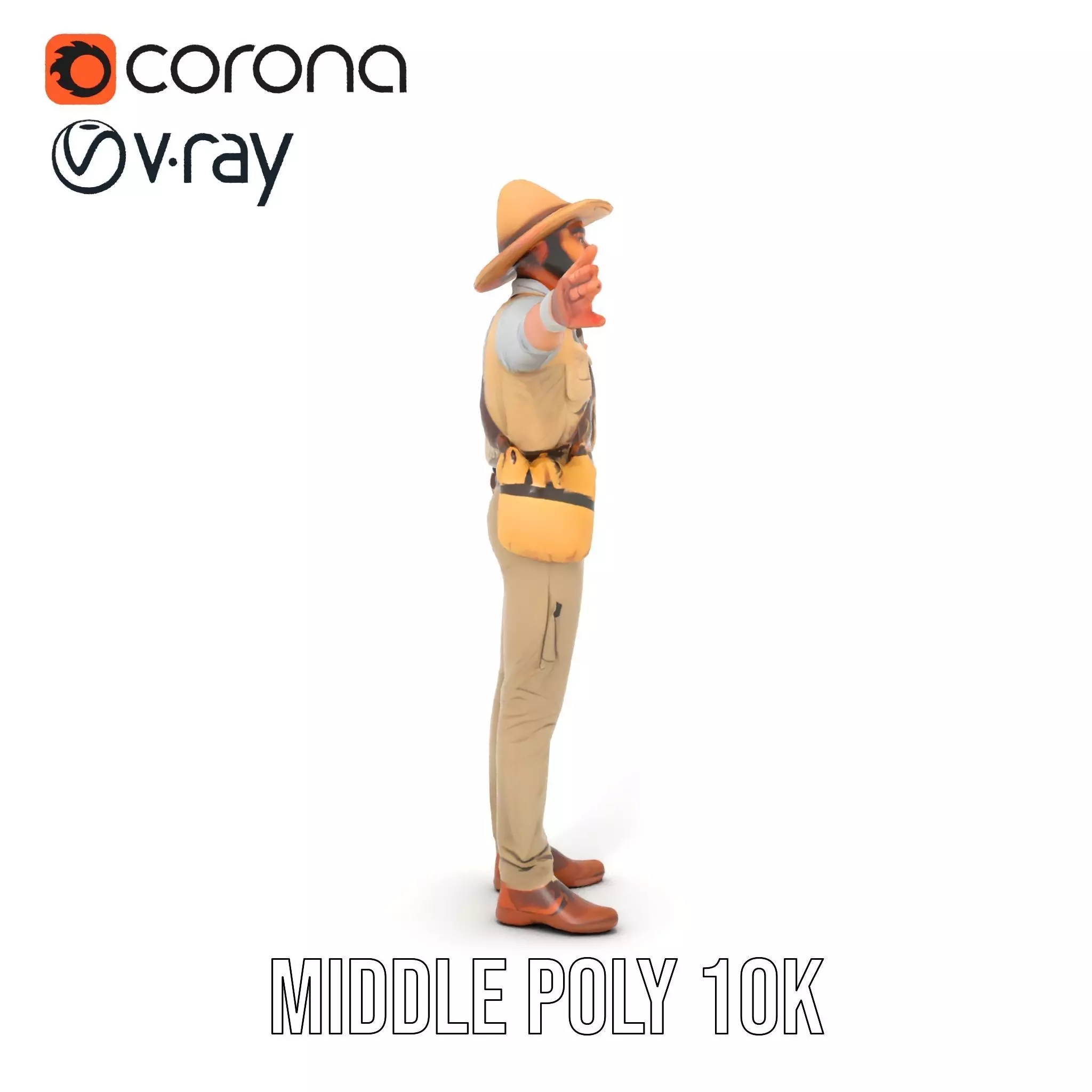 Explorer Outfit model pack Low-poly 3D model_15