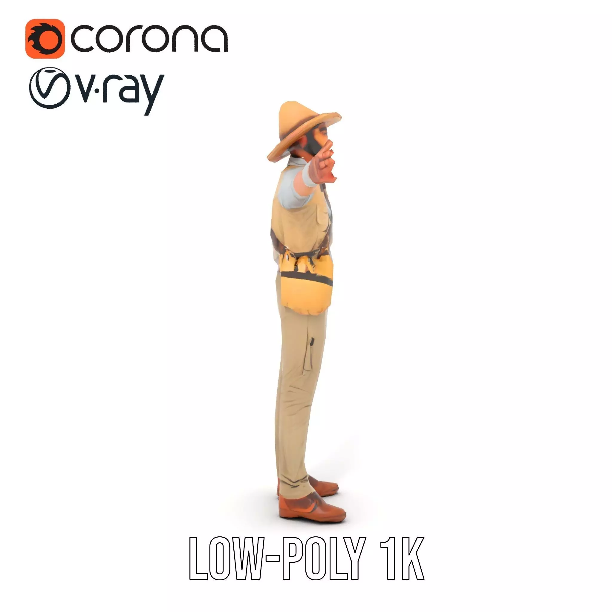 Explorer Outfit model pack Low-poly 3D model_30