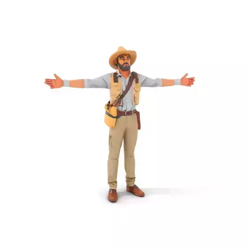 Explorer Outfit model pack Low-poly 3D model