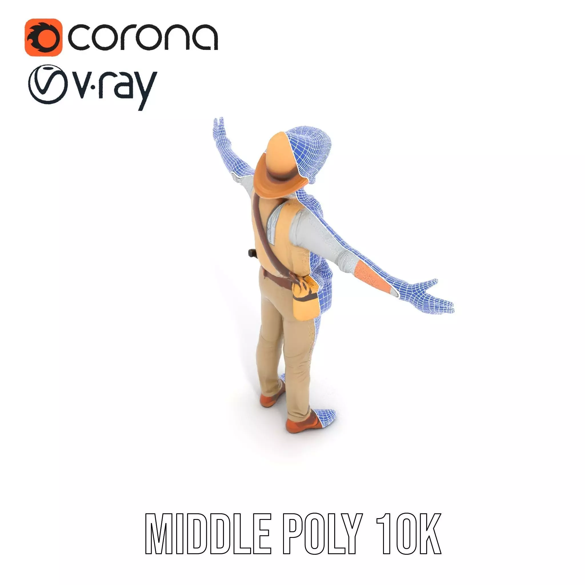 Explorer Outfit model pack Low-poly 3D model_29