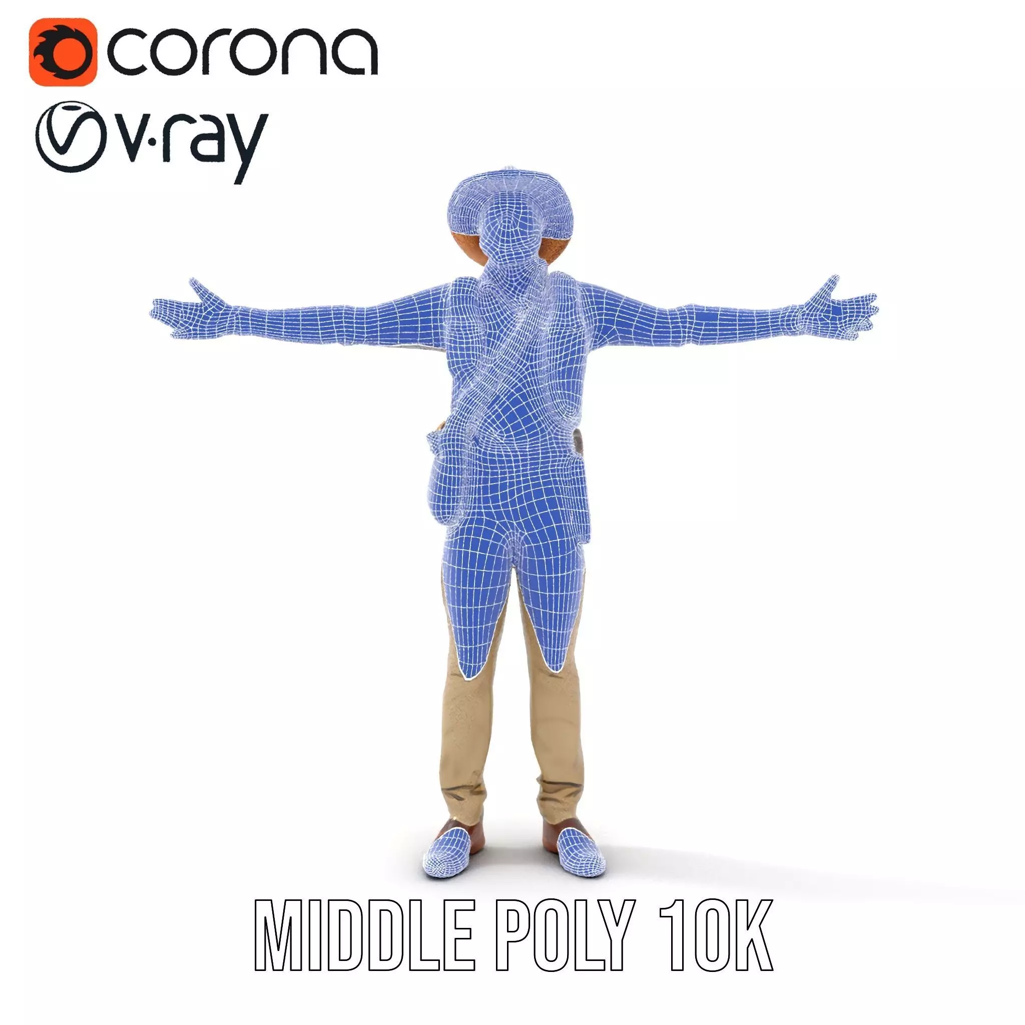 Explorer Outfit model pack Low-poly 3D model_18