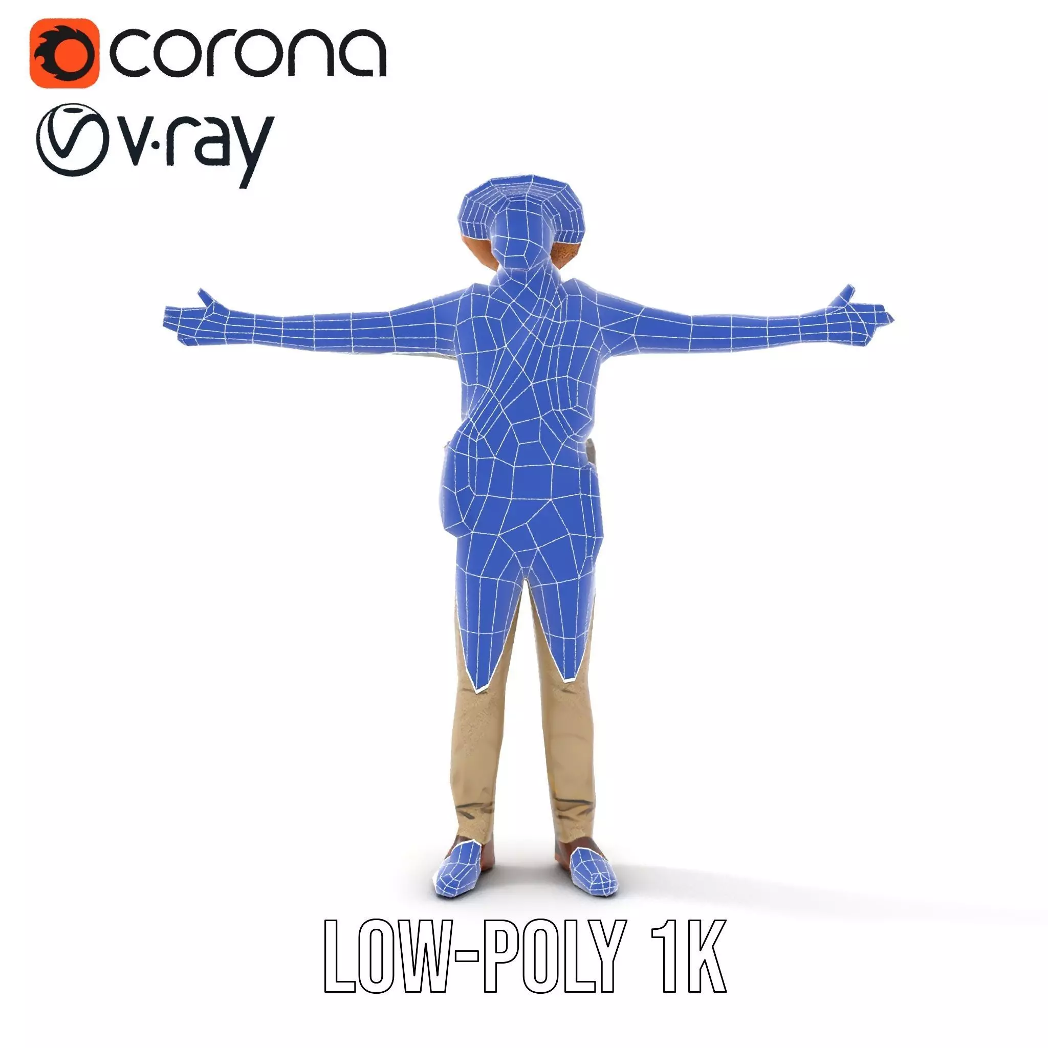 Explorer Outfit model pack Low-poly 3D model_13