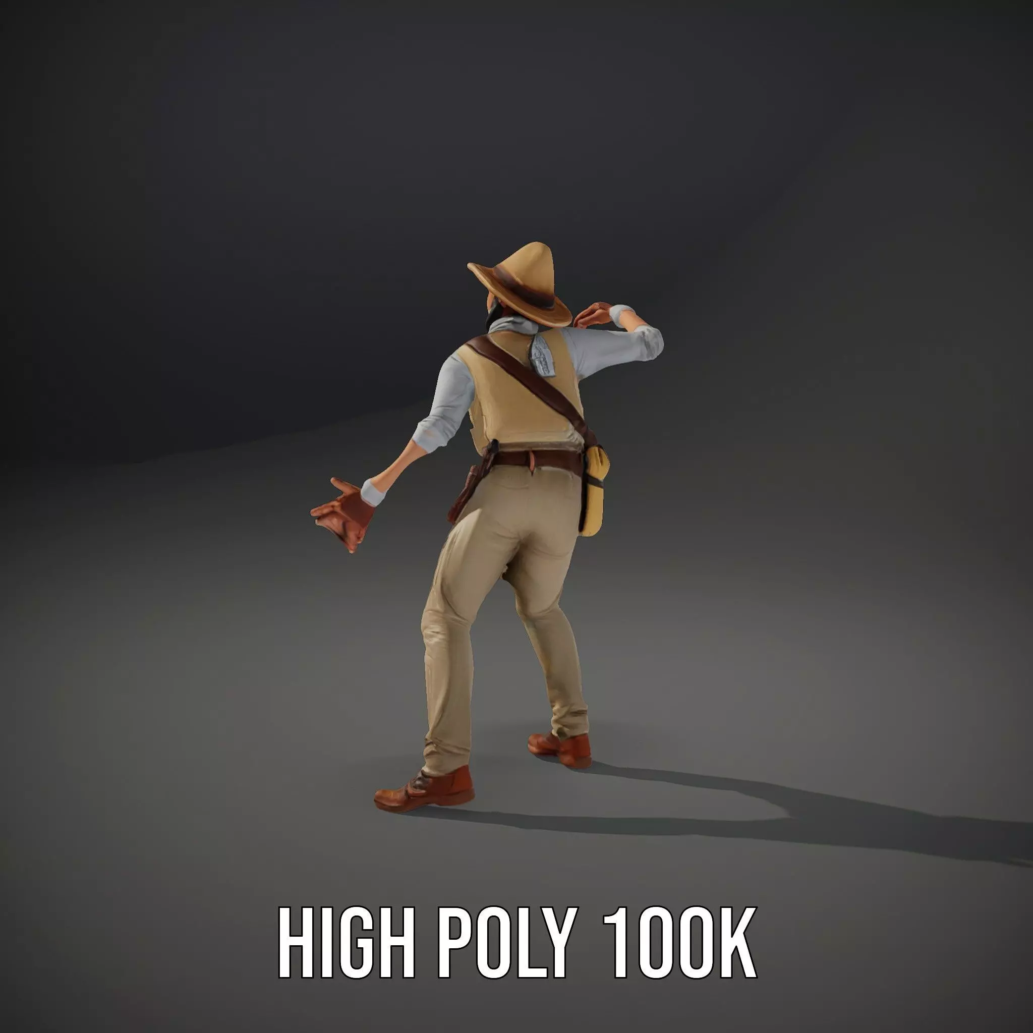 Explorer Outfit model pack Low-poly 3D model_17