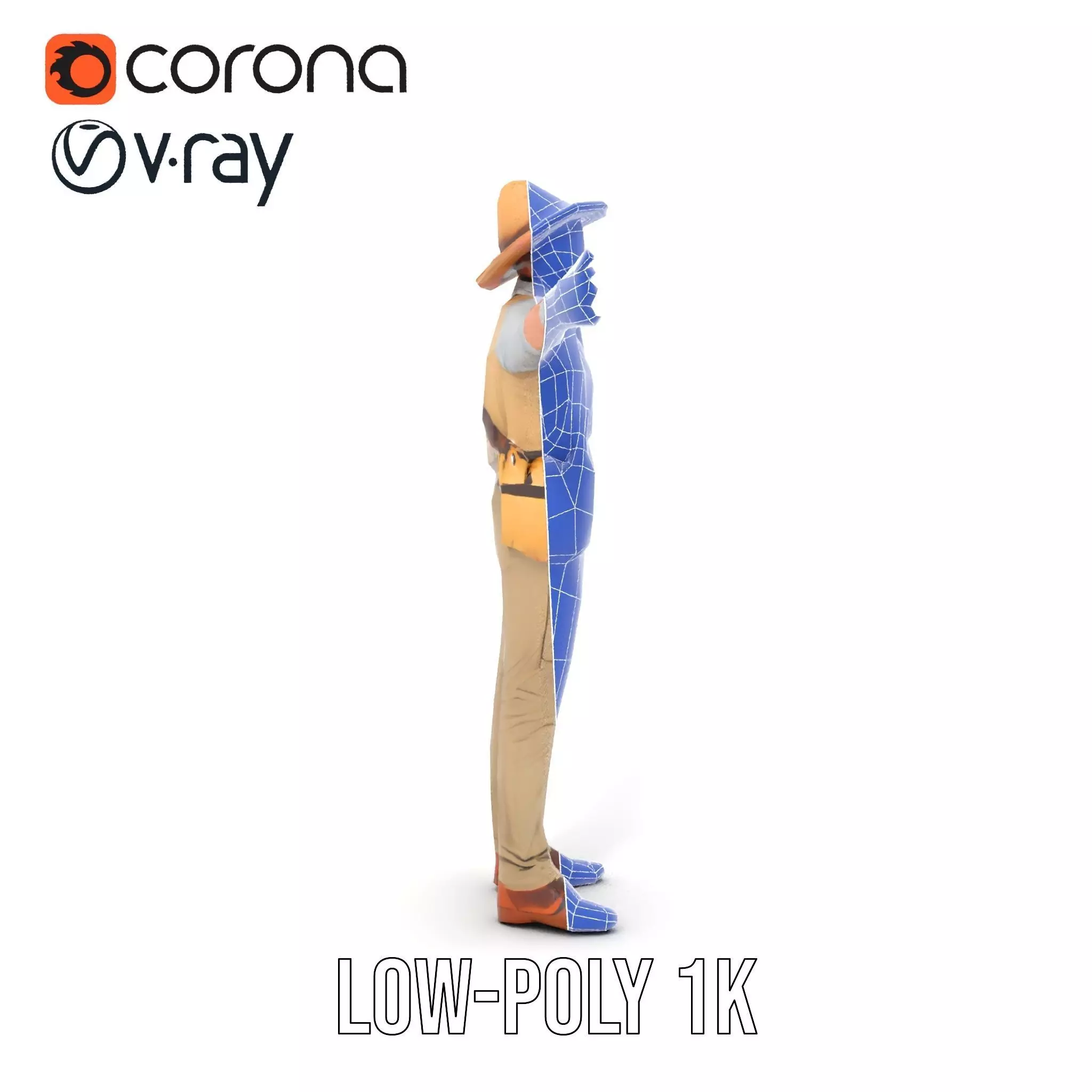 Explorer Outfit model pack Low-poly 3D model_21