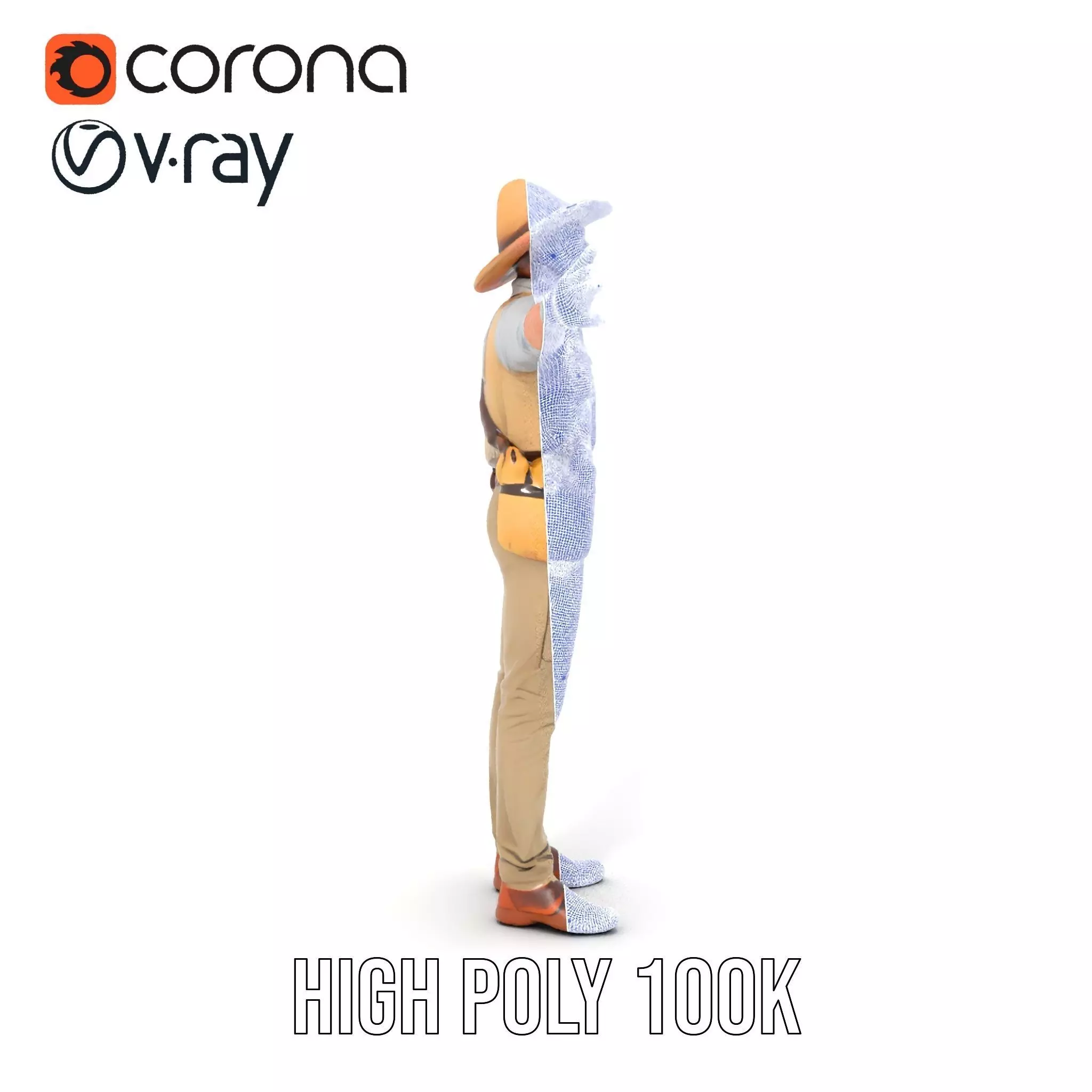 Explorer Outfit model pack Low-poly 3D model_33