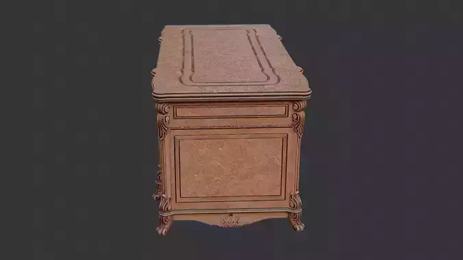 wooden desk with drawers antique office table