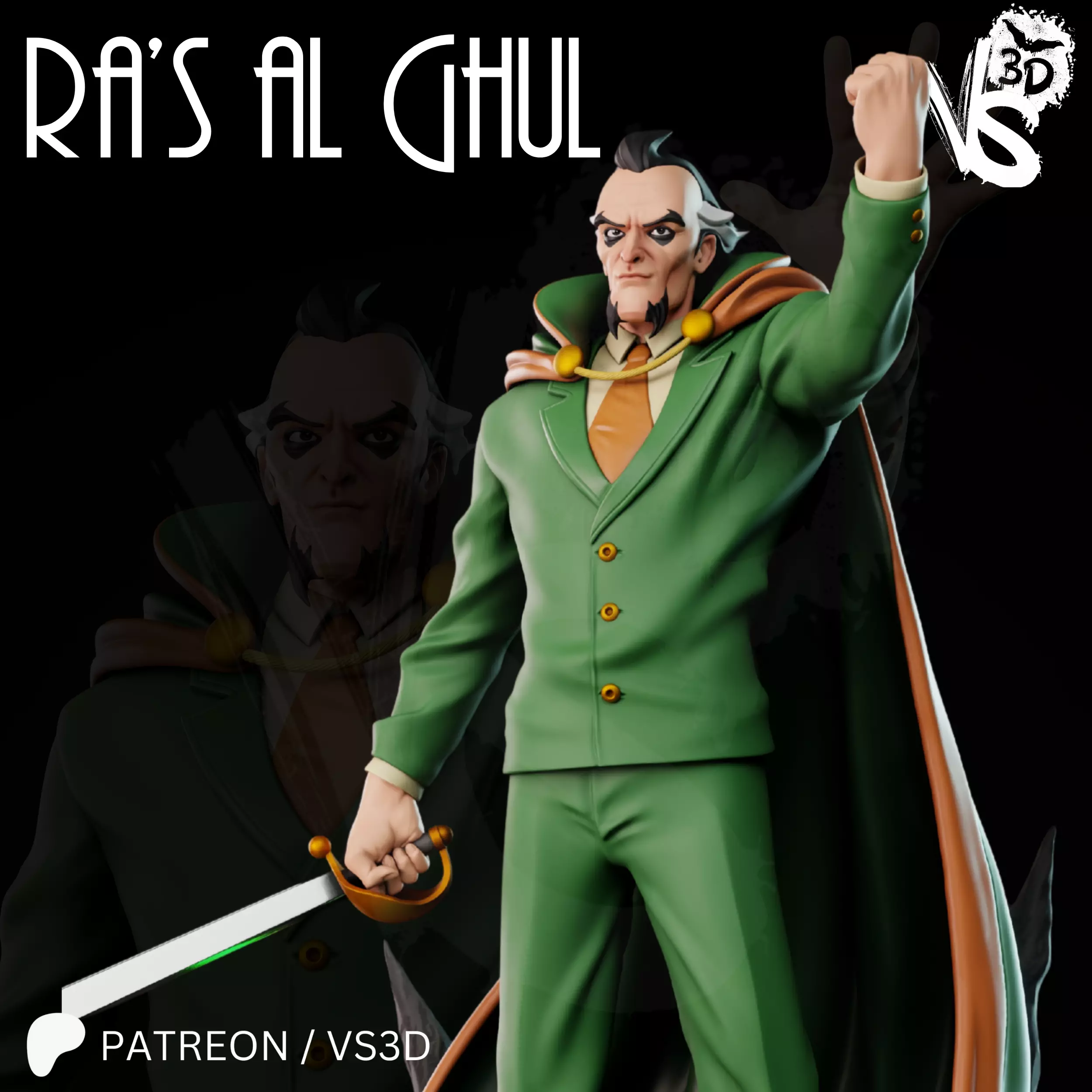Ras al Ghul TAS 3D print model