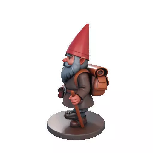 2561  Fairy Tale Gnome  Color Full Body Figurine 3D print model_32