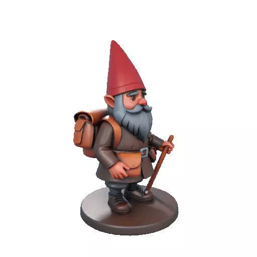 2561  Fairy Tale Gnome  Color Full Body Figurine 3D print model_12