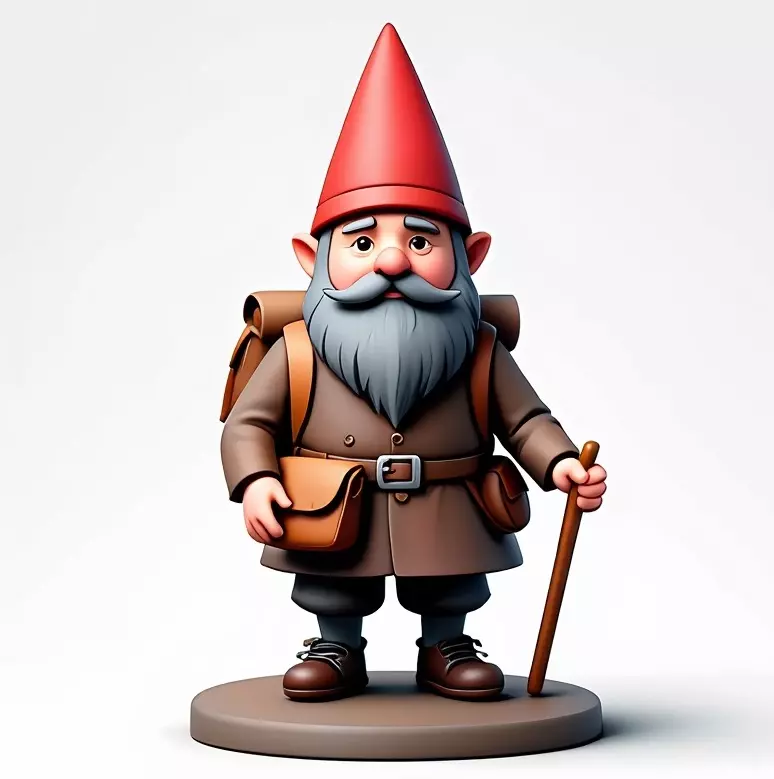 2561  Fairy Tale Gnome  Color Full Body Figurine 3D print model_6