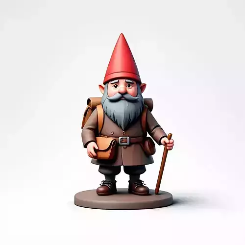 2561  Fairy Tale Gnome  Color Full Body Figurine