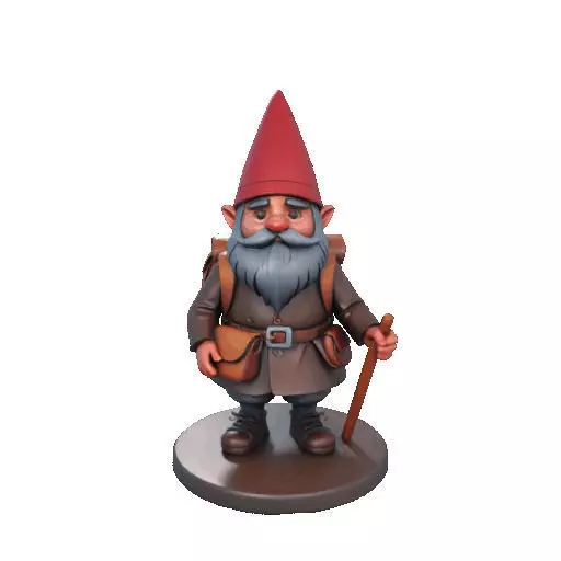 2561  Fairy Tale Gnome  Color Full Body Figurine 3D print model_8