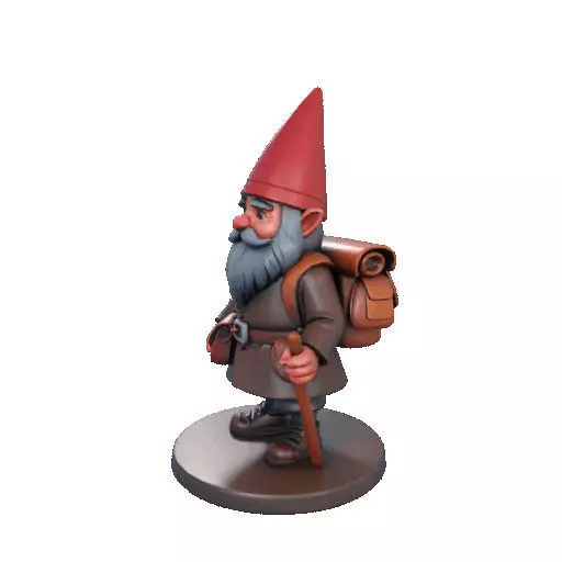 2561  Fairy Tale Gnome  Color Full Body Figurine 3D print model_33