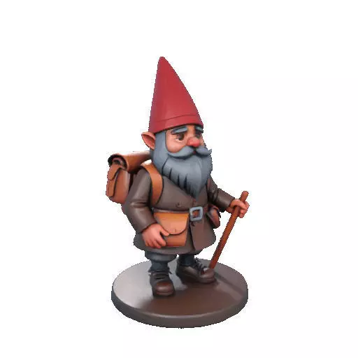 2561  Fairy Tale Gnome  Color Full Body Figurine 3D print model_11