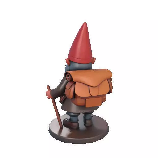 2561  Fairy Tale Gnome  Color Full Body Figurine 3D print model_25