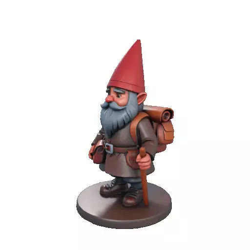 2561  Fairy Tale Gnome  Color Full Body Figurine 3D print model_34