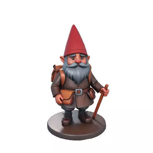 2561  Fairy Tale Gnome  Color Full Body Figurine 3D print model_9