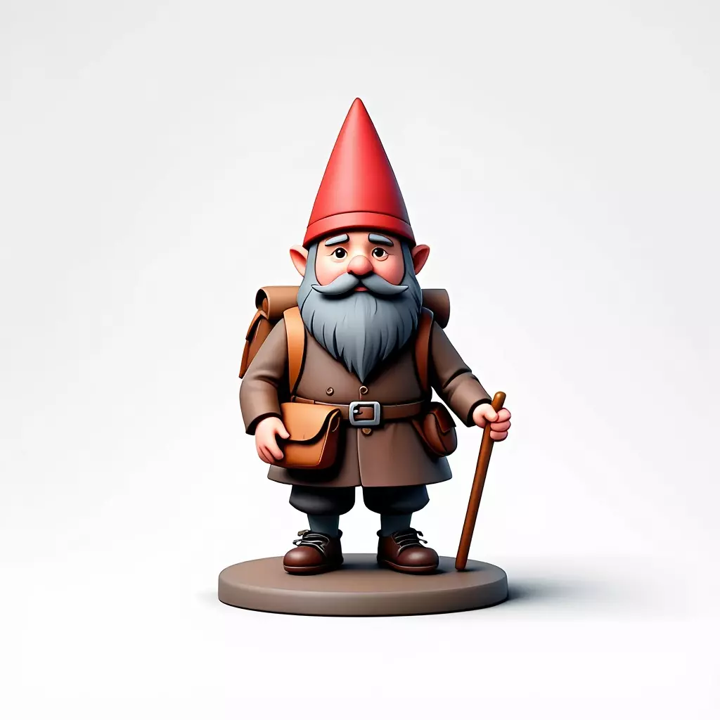 2561  Fairy Tale Gnome  Color Full Body Figurine 3D print model_3