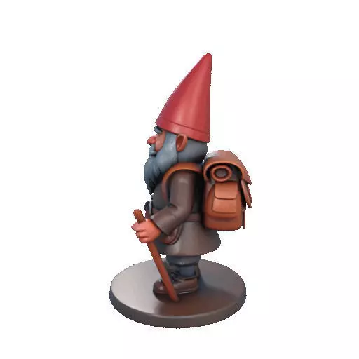 2561  Fairy Tale Gnome  Color Full Body Figurine 3D print model_30